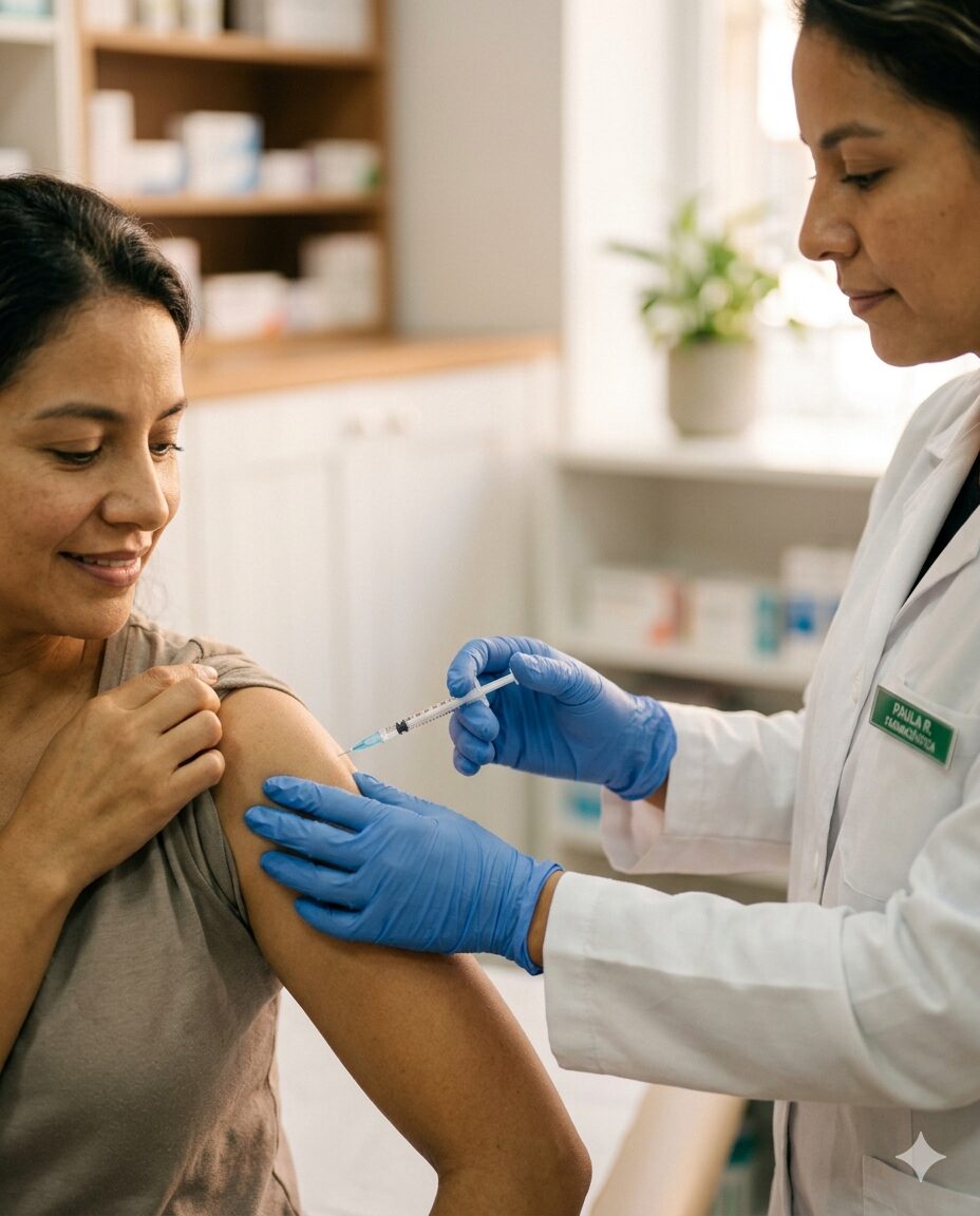 Professional vaccination at Central Pharmacy