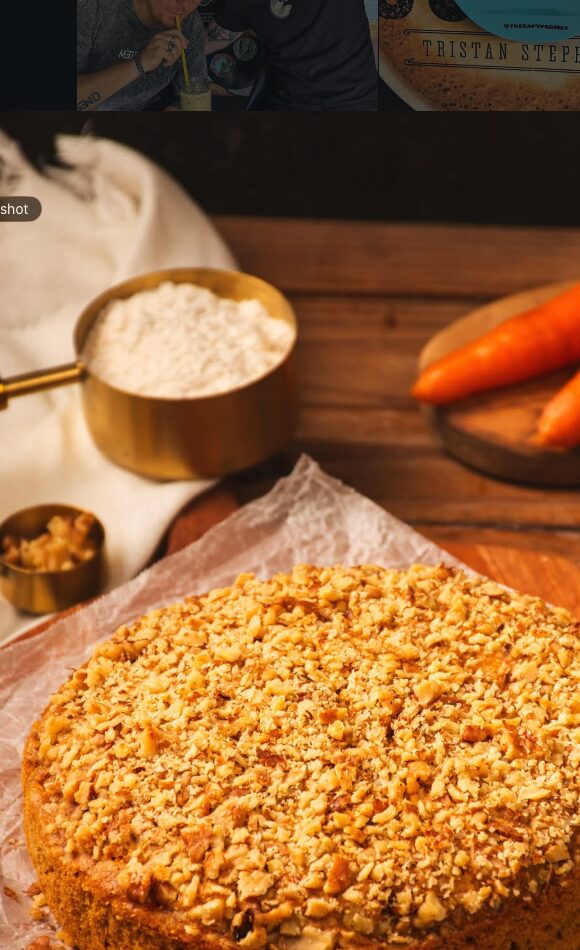 House-made carrot cake with cream cheese frosting